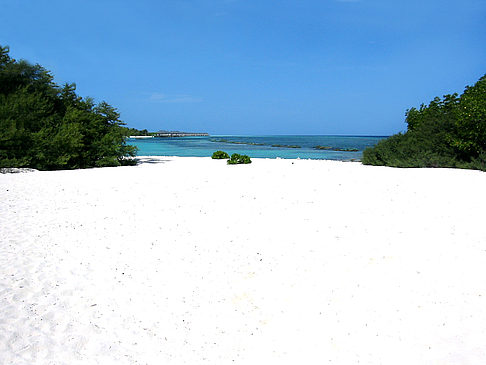 Foto Der weiße Sandstrand