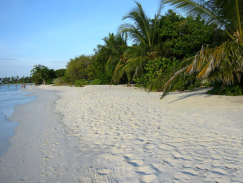 Der weiße Sandstrand