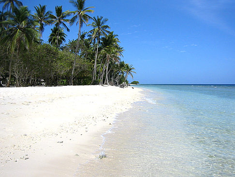 Der weiße Sandstrand