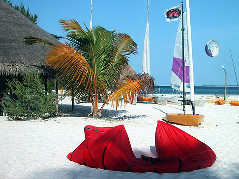 Foto Der weiße Sandstrand der Malediven