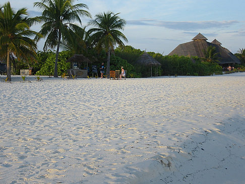 Gebäude am Strand Foto 